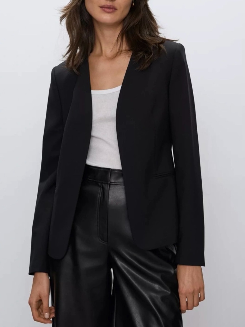 Babaton Lexia Open-Front Blazer Jacket